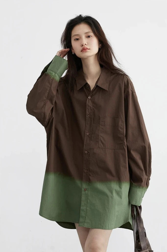 VINTAGE GRADIENT DROP SHOULDER SHIRT