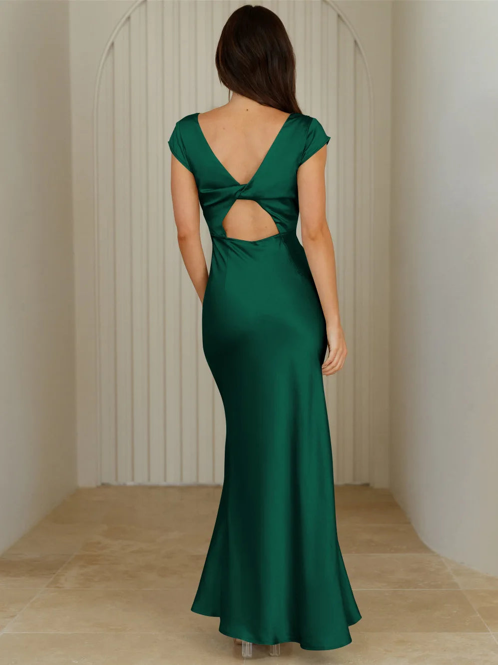 ELEGANT SATIN MERMAID DRESS