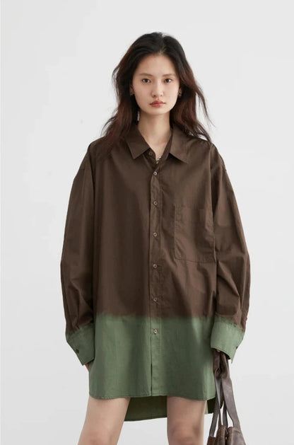 VINTAGE GRADIENT DROP SHOULDER SHIRT