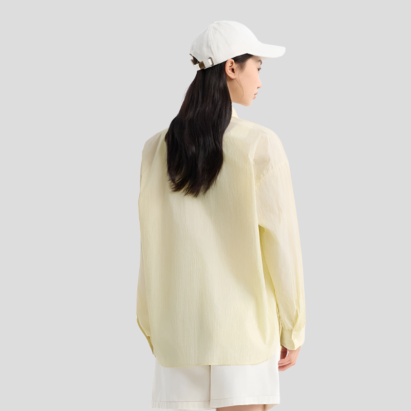 YELLOW CHIC CASUAL NYLON SHIRT