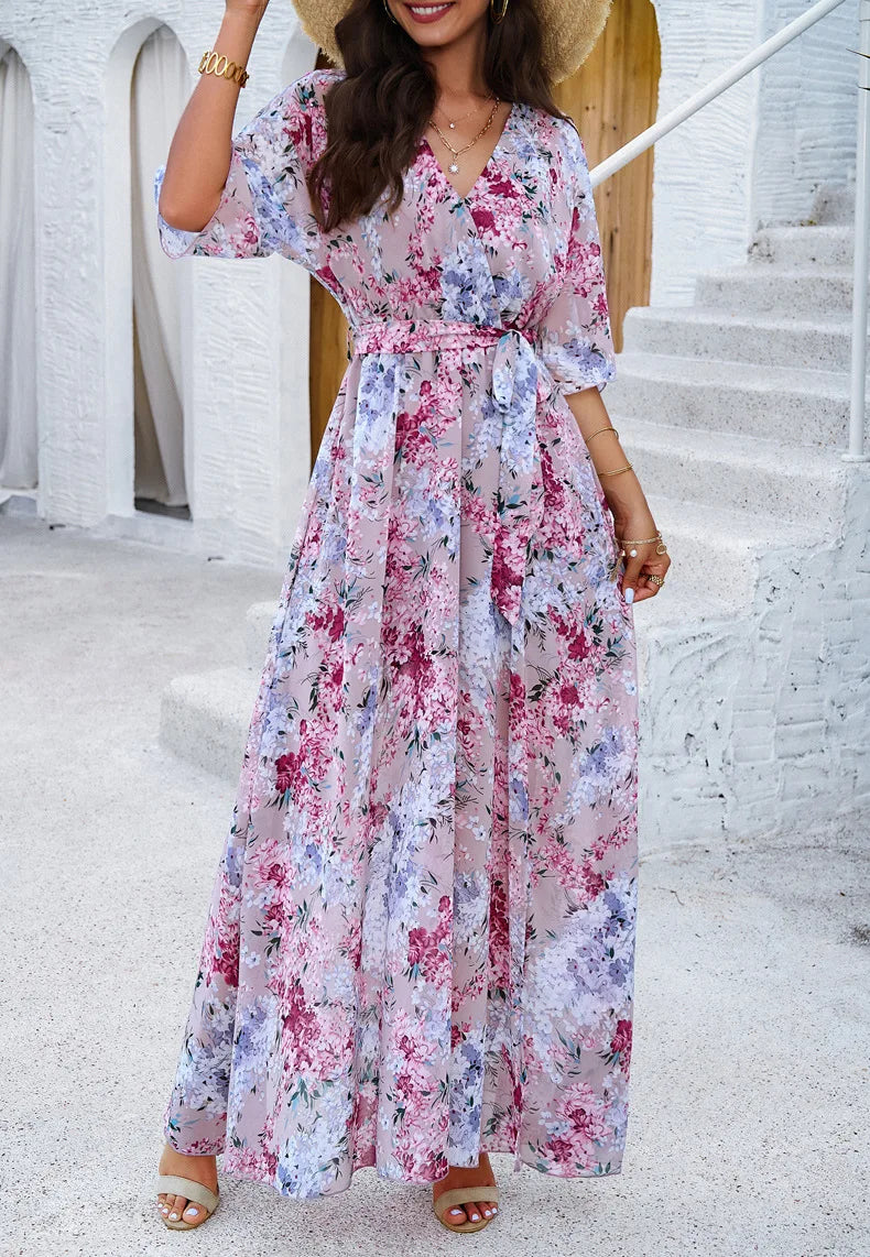 PINK_BOHO_LACE-UP_MAXI_DRESS