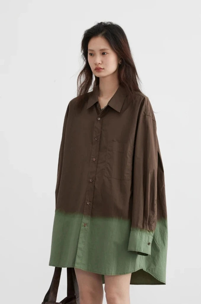 VINTAGE GRADIENT DROP SHOULDER SHIRT