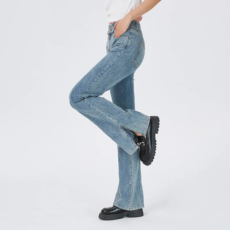 BOOTCUT SPLIT FLARE JEANS