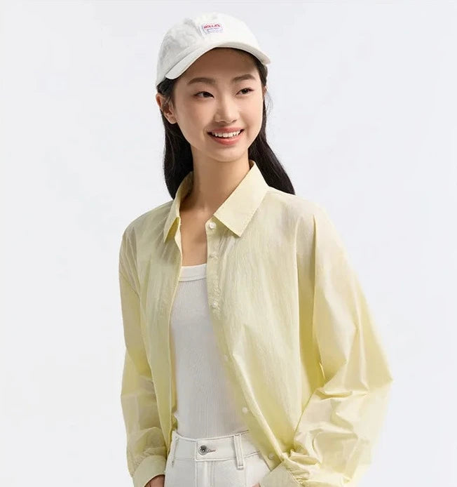 YELLOW CHIC CASUAL NYLON SHIRT