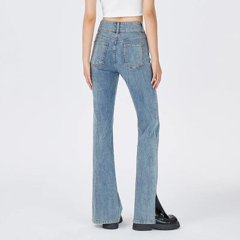 BOOTCUT SPLIT FLARE JEANS