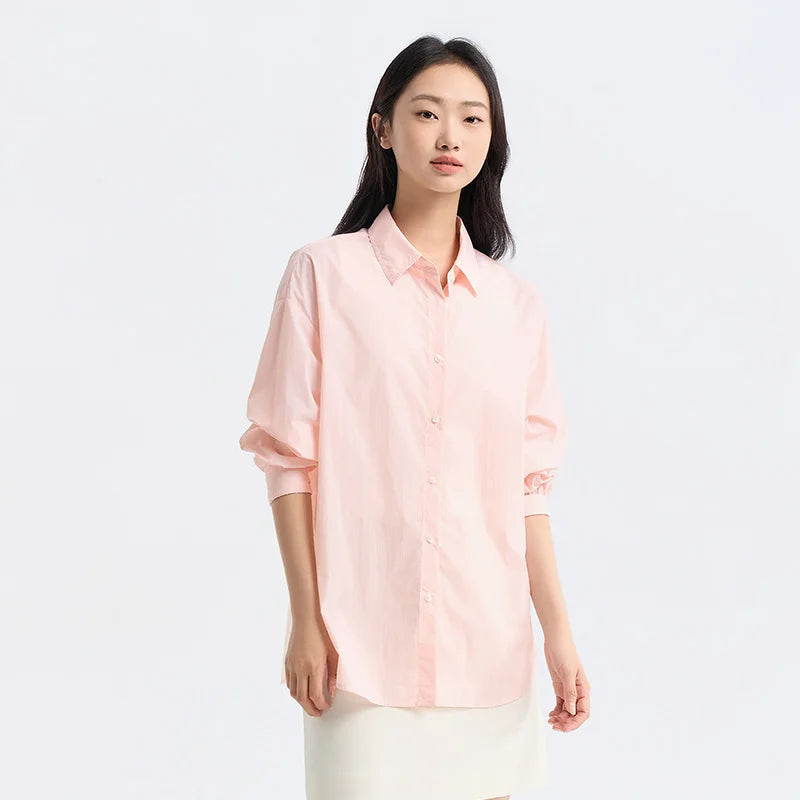 PINK CHIC CASUAL NYLON SHIRT