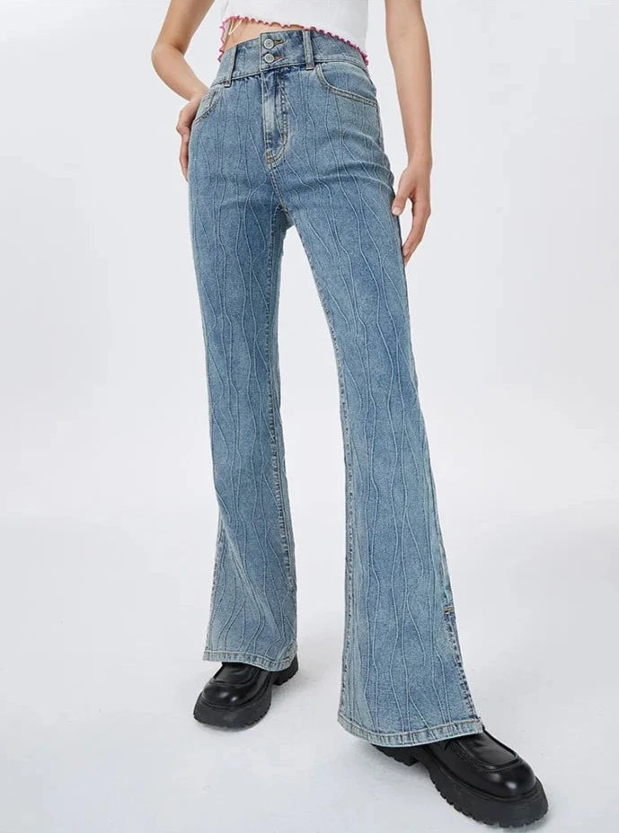 BOOTCUT SPLIT FLARE JEANS