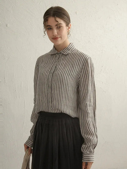 CLASSIC STRIPED LINEN SHIRT