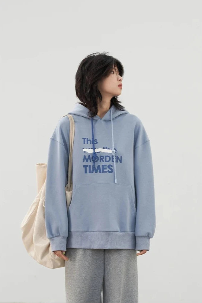 FASHION LETTER PRINT HOODIE