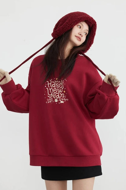 HNY PLUSH FOX FLEECE SWEATSHIRT