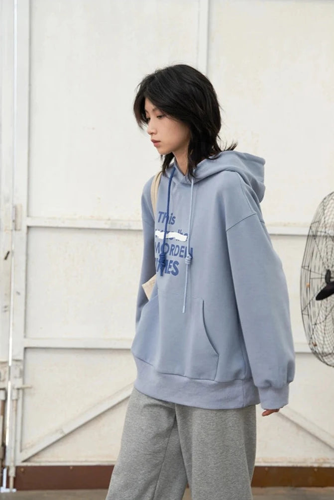 FASHION LETTER PRINT HOODIE