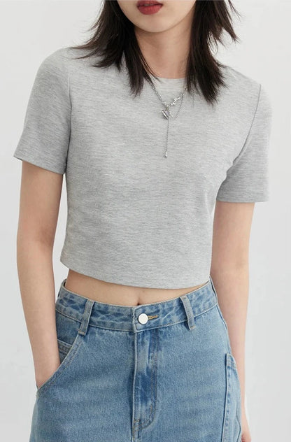 U-SHAPED HOLLOW CROP TOP