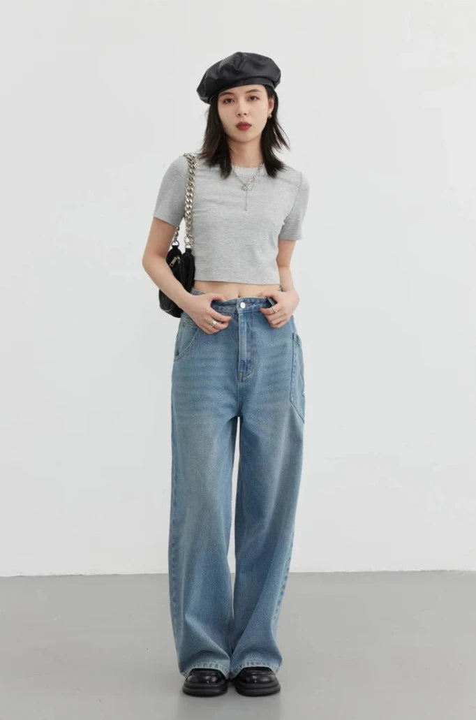 U-SHAPED HOLLOW CROP TOP