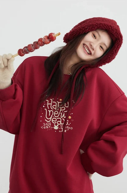 HNY PLUSH FOX FLEECE SWEATSHIRT