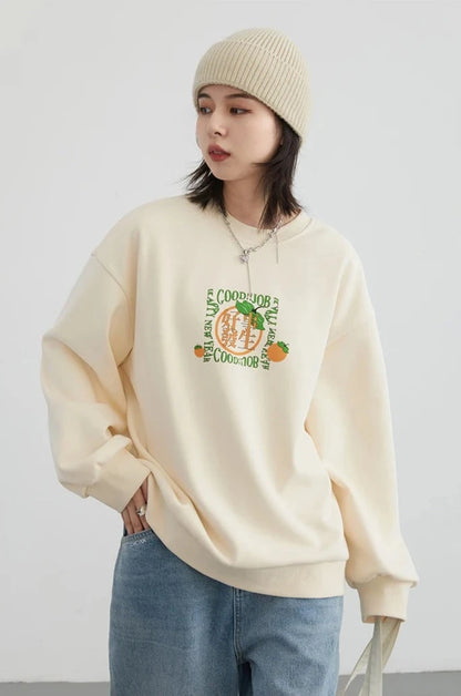 PLUSH FOX FLEECE SWEATSHIRT