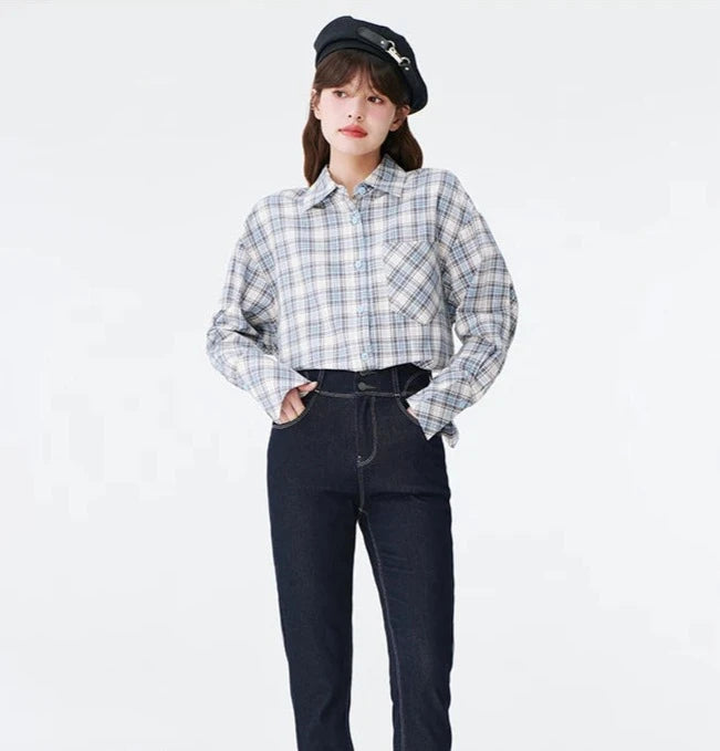 DENIM VERSATILE HIGH-WAISTED SLIM JEANS