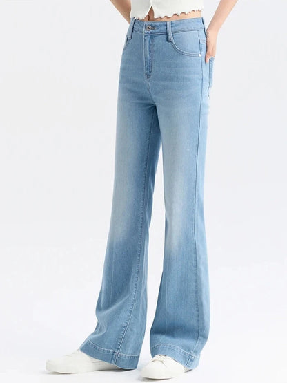 STYLISH MI-WAIST BOOTCUT JEANS