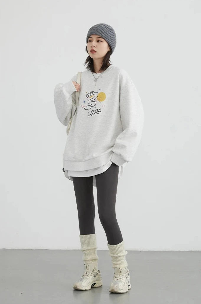 LG PLUSH FOX FLEECE SWEATSHIRT