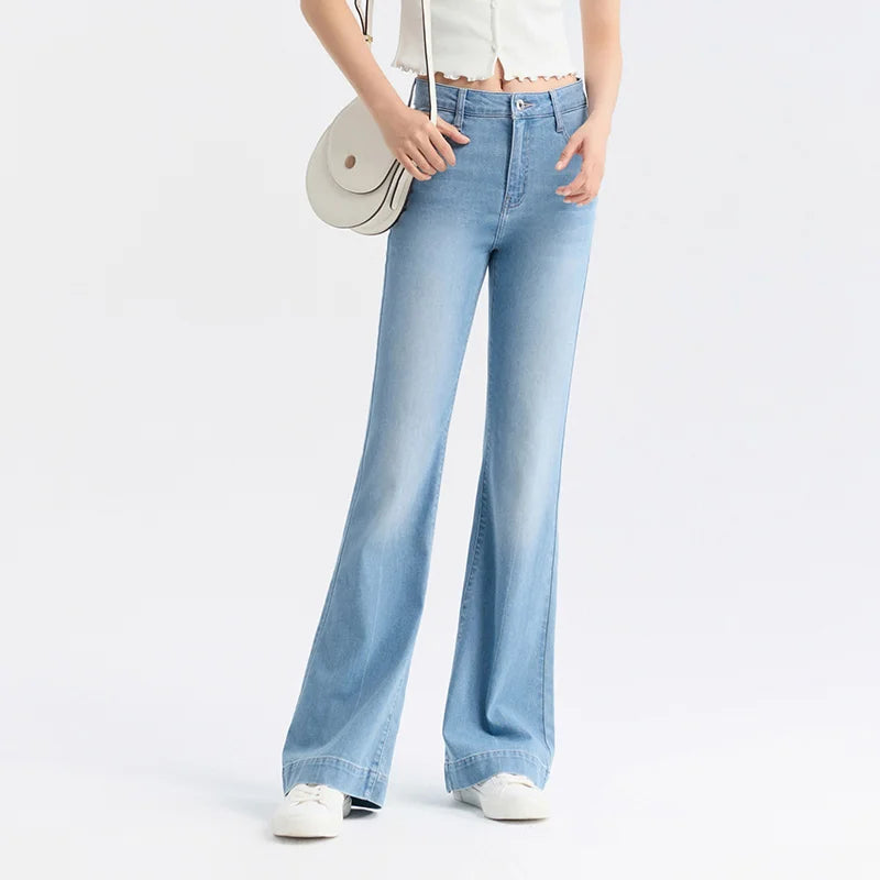 STYLISH MI-WAIST BOOTCUT JEANS