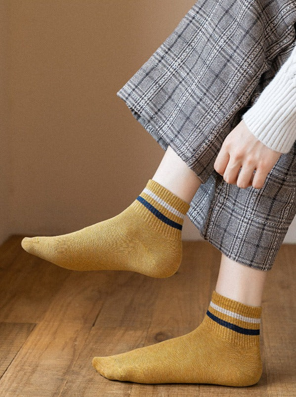 STRIPED LOW TUBE SOCKS