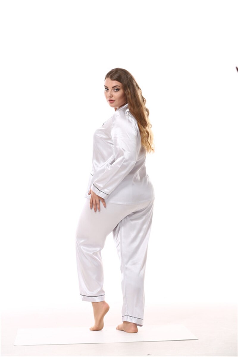 SILK-FELL LONG PAJAMA SET