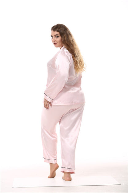 SILK-FELL LONG PAJAMA SET