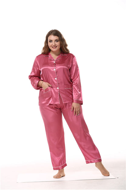 SILK-FELL LONG PAJAMA SET