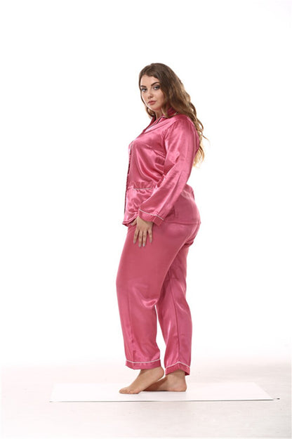 SILK-FELL LONG PAJAMA SET